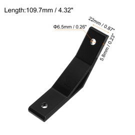 QUARKZMAN Set of 2 135 Degree Angle Aluminium Profile Corner Brackets, Corner Connectors for 3030 Series with Screws and Nuts (Black)