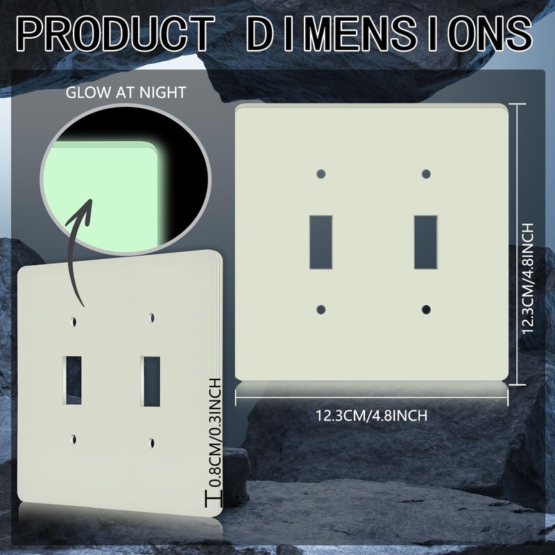 1 Pcs Glow Covers Switch Plates And Outlet Covers Light