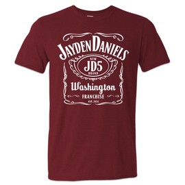 JD5 Shirt Jayden Daniels Terry McLaurin Washington Playoffs Franchise QB - (Red, 2XL)