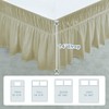 Elastic Wrap Around Bed Skirt - Easy Fit with 15-Inch