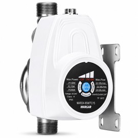 Smart Shower Water Pressure Booster Pump, 9.2GPM, 26.1 PSI, 85W Energy-Saving Booster Pump for Home, 1/2 NPT Interface Water Pressure Booster, Manual and automatic dual switch, Steady flow, Low Noise