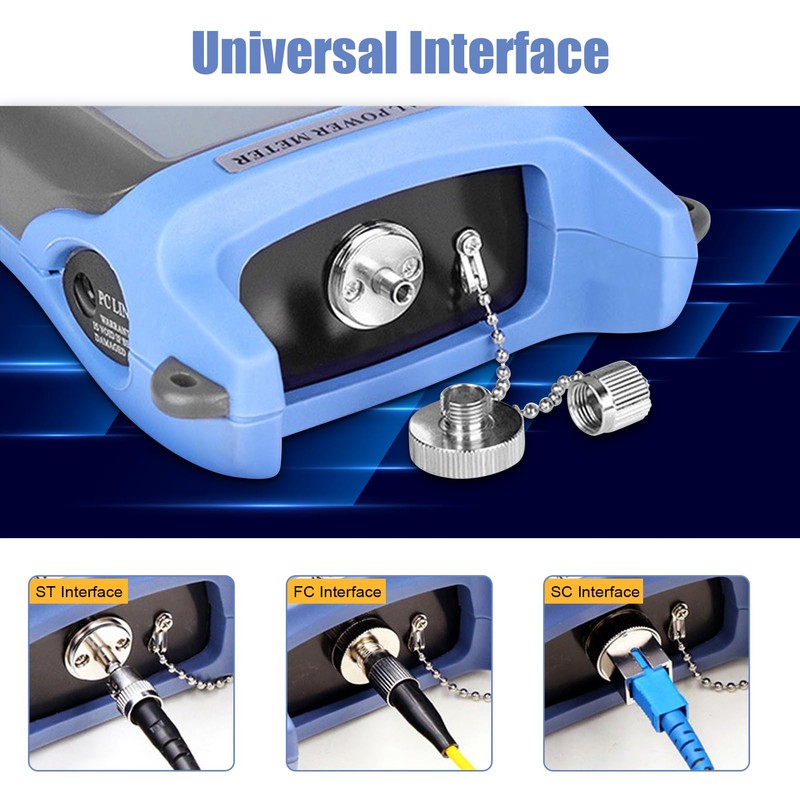 Portable Power Meter, Fiber Optic Cable Tester FC/SC/ST Universal Interface