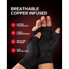 BraceBull Arthritis Gloves (1 Pair), Copper Infused Compression Gloves for