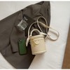 Woven Crossbody Bags for Women Weave Bucket Cylinder Purses Small