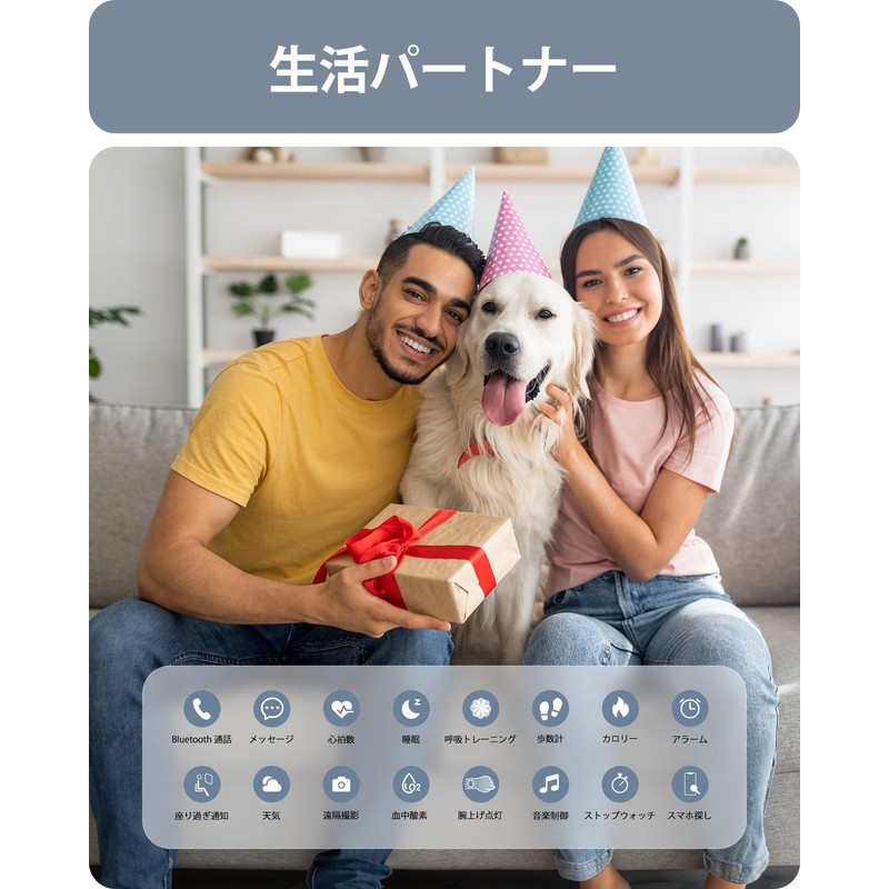 Parsonver Smart Watch, Round Shape, Ultra-thin, Bluetooth 5.2 Calling Function,