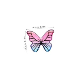 HONMEET Acrylic Butterfly Nail Charms Kit Diverse Colors Styles for DIY Nail Art Portable Manicure Accessories Elegant Decorations