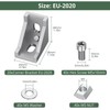 20 x EYPINS Mounting Material Angle, Aluminium Profile, 20 x