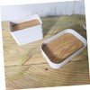 FOMIYES Sturdy Wood Grain Desktop Box Foldable Storage Cube for