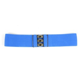 Women's Fashion Snap on Stretch Belt BT101-Sky Blue