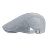 Men's Cool Mesh Flat Cap Classic Breathable Adjustable Baker Ivy