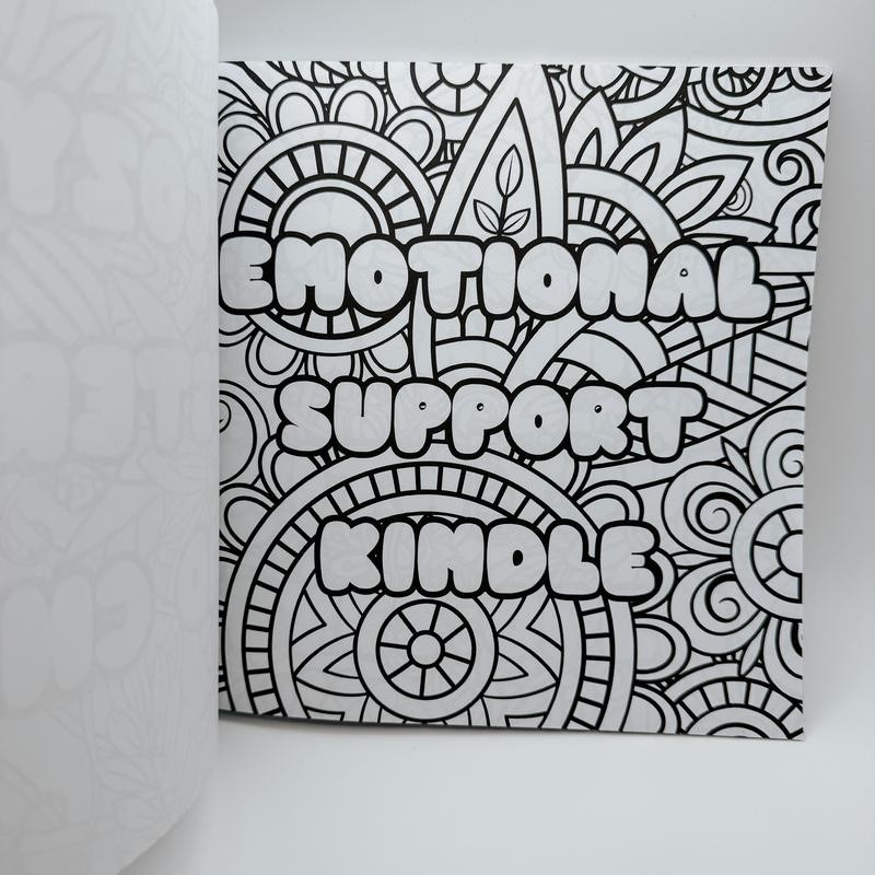 Adult Bookish Phrases Coloring Book With Extra Cozy Items Book