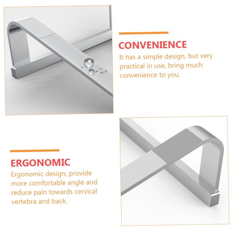 Tofficu Portable Aluminum Laptop Stand Heat Sink Base Elevated Rack