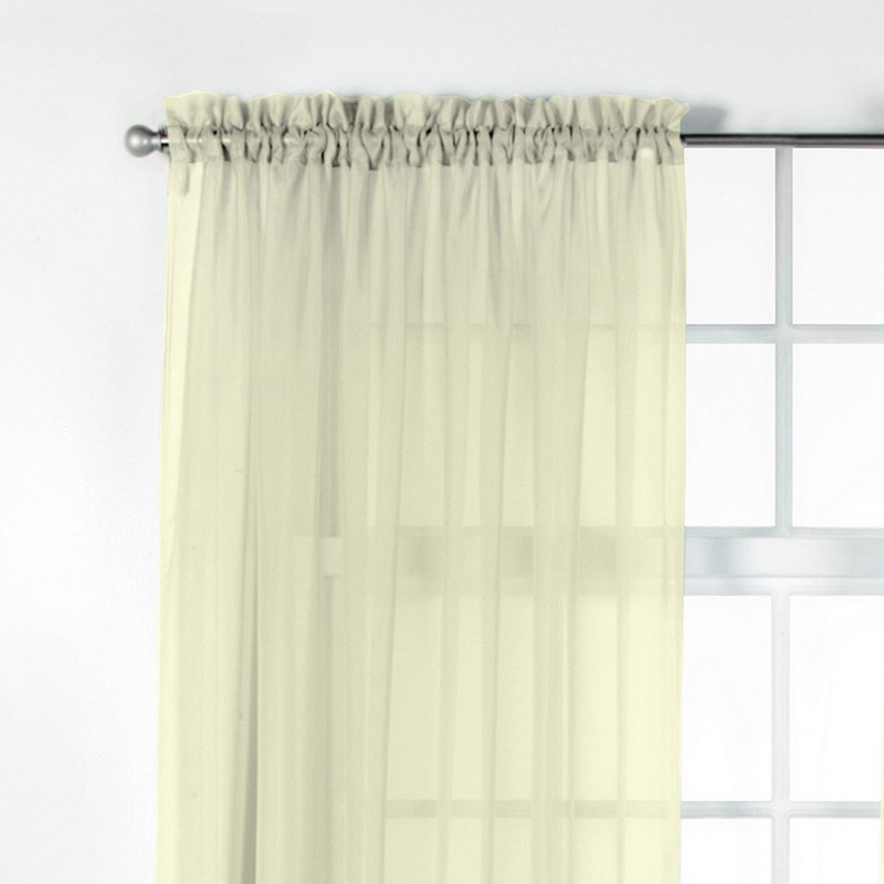 Stylemaster Elegance Sheer Voile, 60" X 95" | Panel, Beige