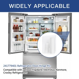 241779401 Refrigerator Door Hinge Pin, Mullion Mounting Pin Fit for Frigidaire/Electrolux Refrigerators - Replaces 1512662, AH2358752, PS2358752 (2 Pack)