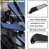 Motorcycle Rearview Mirrors, Adjustable Rotating Side Mirrors Fit for Honda