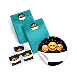 JuNa-Experten Children's Birthday Party Bag Set of 12 Gift Bags + 12 Stickers + 12 Mini Blocks / Party Bags Party Favours Children Girls Boys Boys Notepad