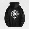 Compass Graphic Hoodie 100% Cotton US Warehouse 6 ColorsColor: Light