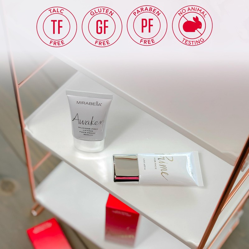 Mirabella Prime for Face, Makeup Primer, Weightless Silicone Primer with