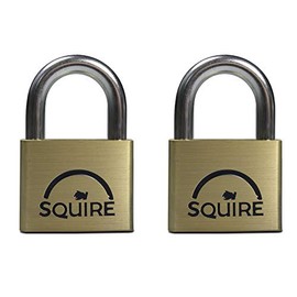 Squire Lion Brs Padlock 50mm KA Twin