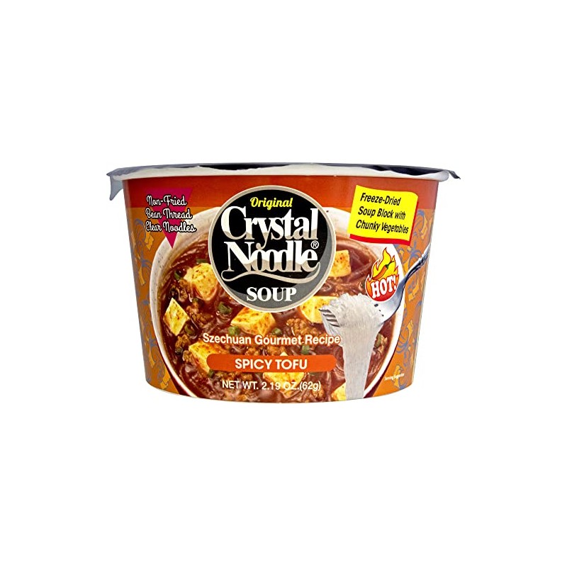 Crystal Noodles Soup Spicy Tofu, 2.19 oz (Pack of 6)