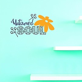 Decals - Untamed Soul Wall Art Size 10 Inches X 20 Inches