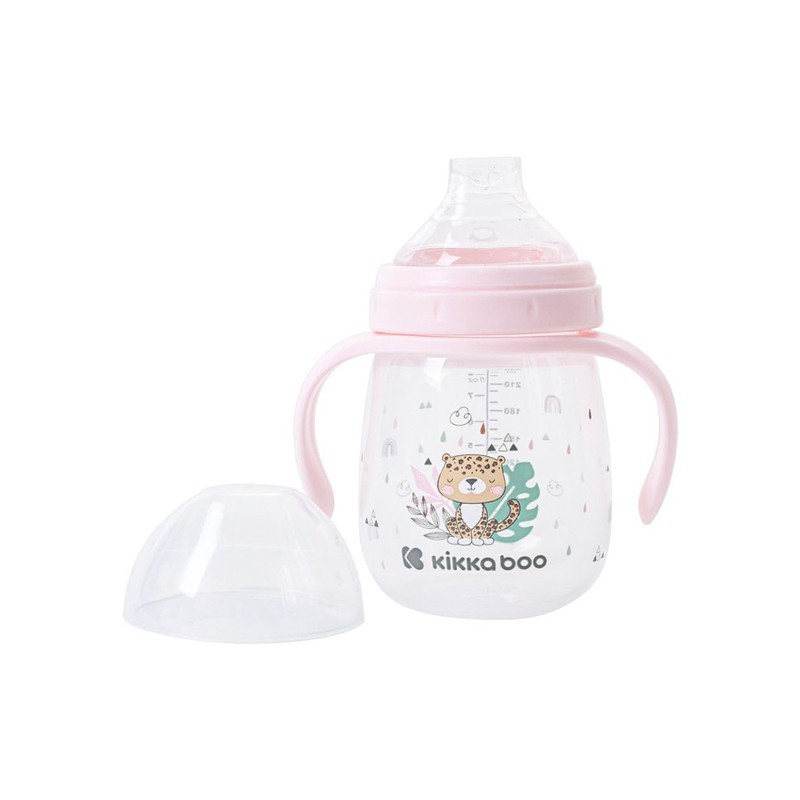 Kikkaboo Savanna Baby Learning Cup 240 ml Lid Comfortable Grip