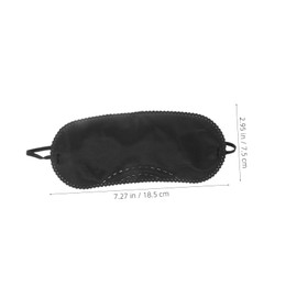 WHAMVOX 12pcs Eye Masks Adjustable Blindfold Eye Masks Soft Blindfold Night King Blind Folds for Game Blindfold for Games Adjustable Eye Cover Eyeshade Black