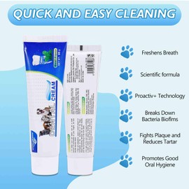 Best Cat Toothbrush & Toothpaste Kit for Persian (Traditional) Cat, Kittnens and Adult Cats - Natural Ingredients Reduce Plaque, Whiten Teeth, Freshen Breath