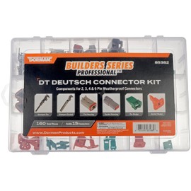 Dorman 85382 DT Connector Kit For 2, 3, 4, 6 Pin Connectors (Tray contains 160 pieces)