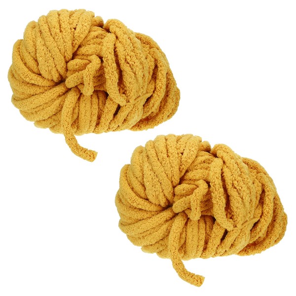 sourcing map 2pcs Chunky Yarn Bulky Thick Fluffy Yarn for
