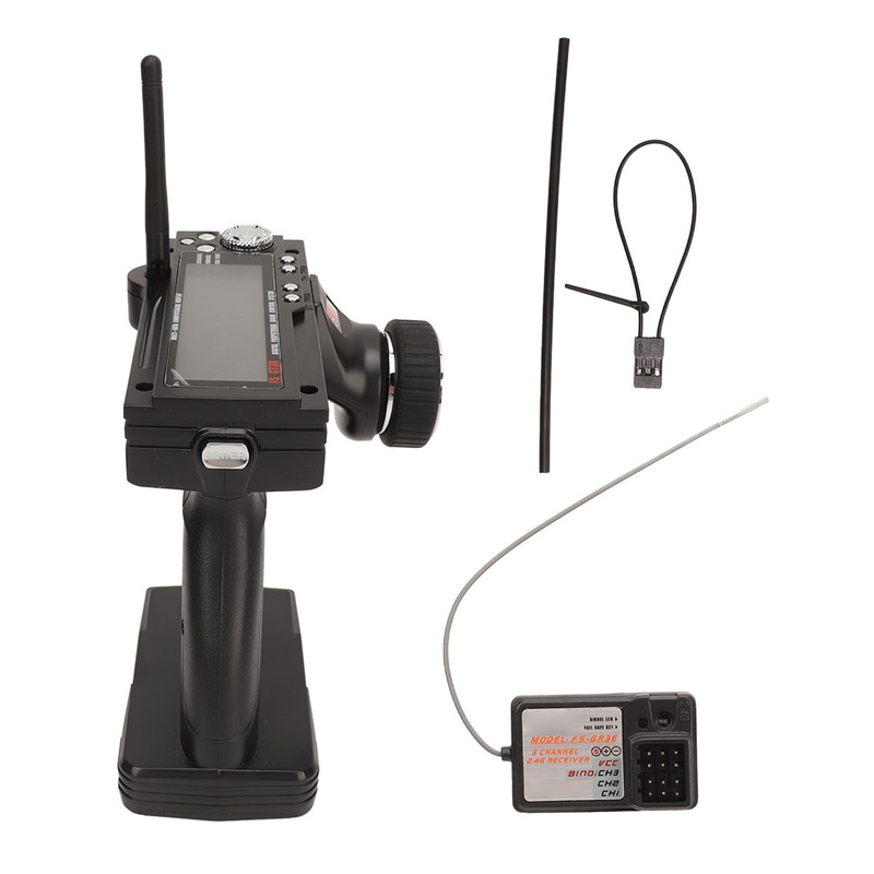 FS‑GT3B RC Radio System Transmitter 2.4Ghz 3 Channel Remote Control