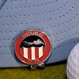 Sunderland Metal Golf Ball Marker with Magnetic Cap Clip