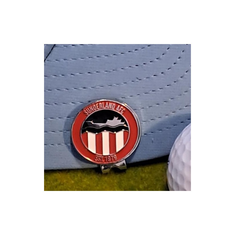 Sunderland Metal Golf Ball Marker with Magnetic Cap Clip