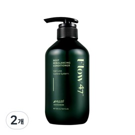 Flow47 Hair loss relief functional cooling conditioner hypoallergenic scalp care hair root strengthening oily hair nutrition, 2 pieces, 500ml / Flow47 탈모완화 기능성 쿨링 컨디셔너 저자극 두피케어 모근강화 지성 모발영양, 2개, 500ml