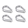 PATIKIL M8 316 Stainless Steel Thimble for 5/16" Dia Wire