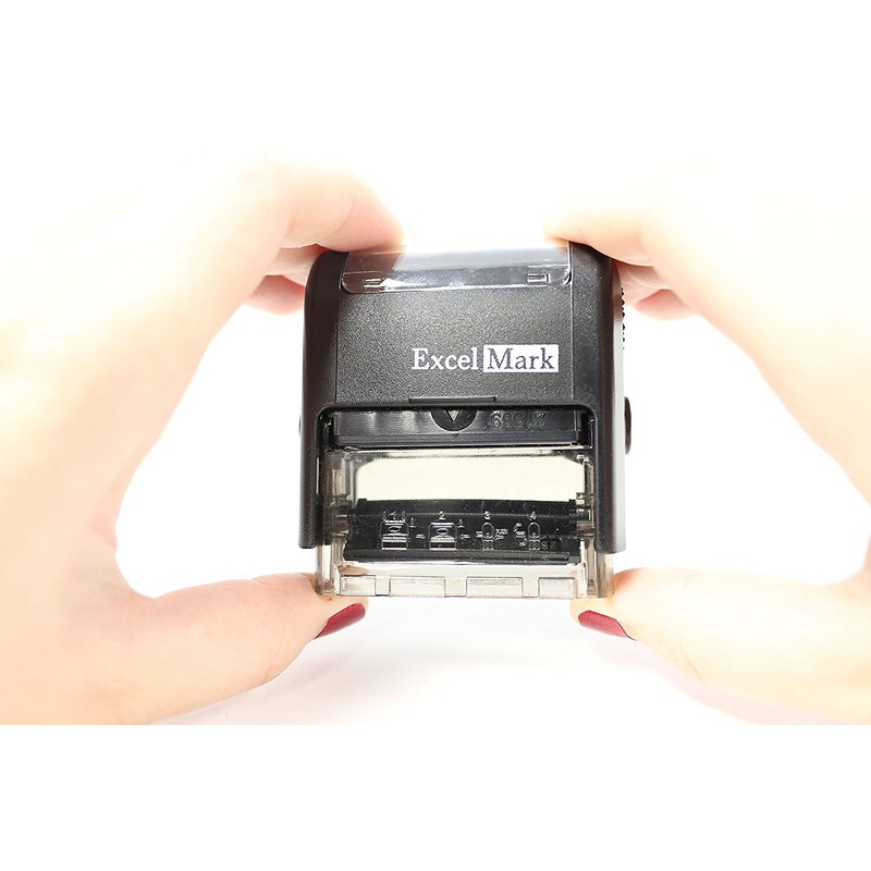 Self-Inking Novelty Message Stamp - SOL - Red Ink