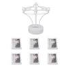 Rotating Photo Display Frame Multifunctional Removable Stable Metal Desktop Photo