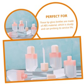 Healvian 10Pcs Lip Gloss Tube Empty Lip Gloss containers Lip Cream Bottle Mini Lip Gloss Bottles Lip Gloss Wand Tube Lipgloss Making Tool Tubes Empty abs ice Cream Sample Travel