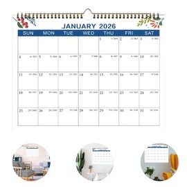 Calendar 2026, Wall Calendar UK A4, 30 cm X 22 cm, Family Calendar for Home Office Planning Orgnizing,Green Leaf