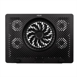 Noua Aries Rainbow Cooling Base for Notebook, 140mm Gaming Laptop Fan for 15.6 inch, PC Stand with 5 Adjustable Heights, 2 USB 2.0 Ports, Phone Holder