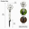 Halloween Skeleton Yard Decoration – 5-Piece Skull & Bone Ground