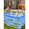 Inflatable Swimming Pool-TINKLE WELL Kiddie Pool 70" X 55" X