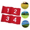 Sewroro 4pcs Golf Green Flags Targeting Golf Practice Flag Court