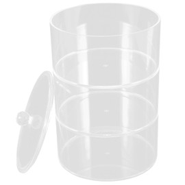 Ipetboom Transparent Desktop Organizer Box for Jewelry Beads and Sundries Stackable Acrylic Storage Container with Lid for Watches Cosmetics and Accessories