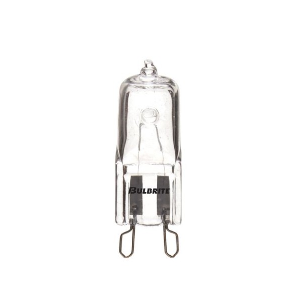 Bulbrite 654100 - 100 Watt Halogen Light Bulb - JCD - Looped Pin G9 Base - Clear - 2,000 Life Hours - 1,900 Lumens - 120 Volt