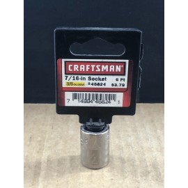 Craftsman 7/16” Socket, 6 Pt., 3/8” Drive, #45824 COMBINED SHIP $1 PER MULT