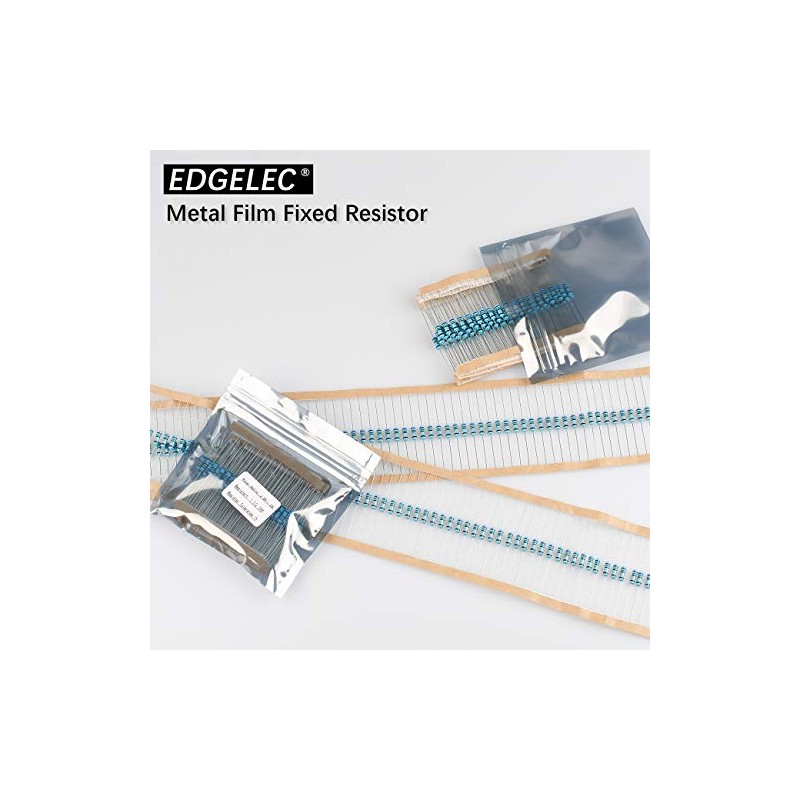 EDGELEC 100pcs 1K ohm Resistor 1/2w (0.5Watt) ±1% Tolerance Metal