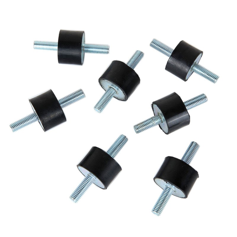 8Pack M8 Rubber Studs Shock Absorber Anti Vibration Isolator Mounts,