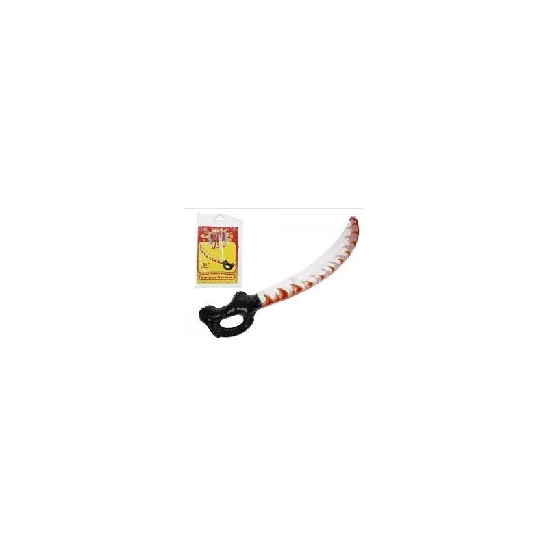 PMS 29" PRINTED AST COL CURVED CUTLASS SWORD IN BAG