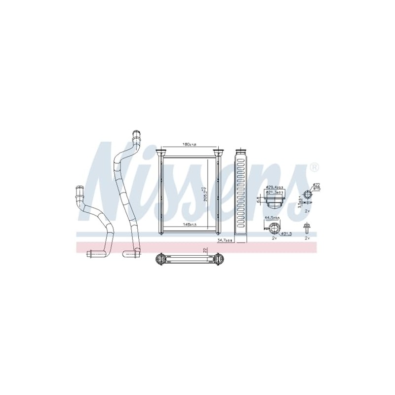 NISSENS Heat Exchanger Interior Heating 707290 for JUKE (F15) for